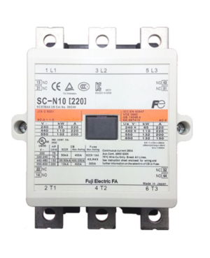 Contactor Fuji SC-N10 220V 220A 110kW 2NO+2NC